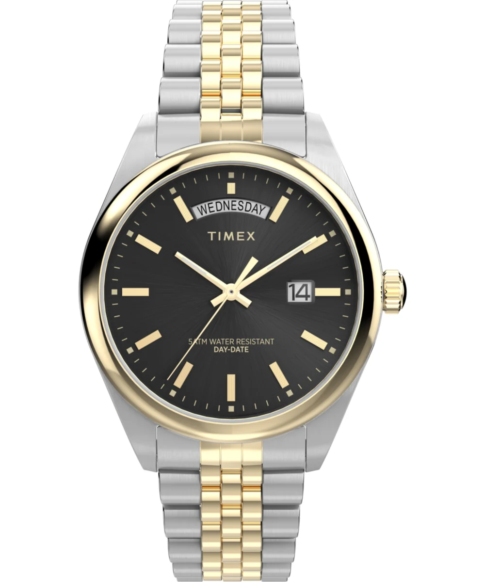 Timex Legacy 41mm Stainless Steel Bracelet Watch TW2Y28400VQ 41 mm kol saati