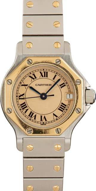Cartier Santos Steel & 18k Yellow Gold W2001683 kol saati