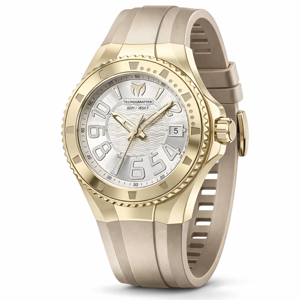 Technomarine Lusso Mare Watch - 44mm. Gold (TM-225031) 44 mm kol saati