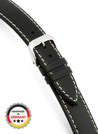 RIOS Leather Strap Pensa - Black - Russian Leather 20313/RI kol saati