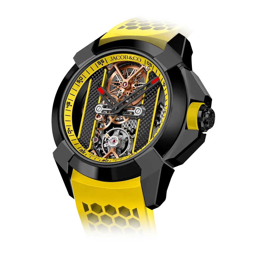 Jacob & Co. Jacob & Co. Epic X Bridges Black Yellow EX120.11.AH.AA.A kol saati