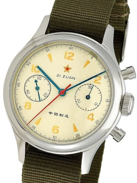 Seagull 1963 Scratch and Dent - Hand Wind Mechanical Chronograph with Sapphire Crystal #6345G-2901 SND021 38 mm kol saati