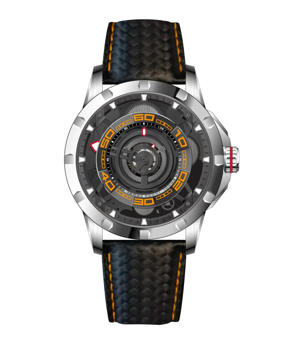 BERNY Customize-Men Automatic Skeleton Watch-AM198M AM198M-Z kol saati