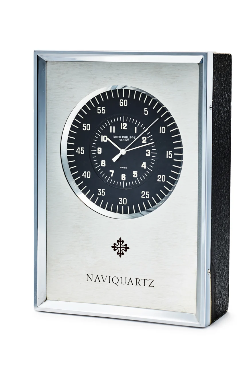 Patek Philippe PATEK PHILIPPE REF. 1202 E, MARINE CHRONOMETER, “NAVIQUARTZ”; ALUMINIUM AND CHROMIUM-PLATED METAL kol saati