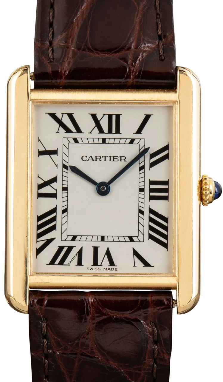 Cartier Tank Solo Large Yellow Gold W5200004 34 mm kol saati