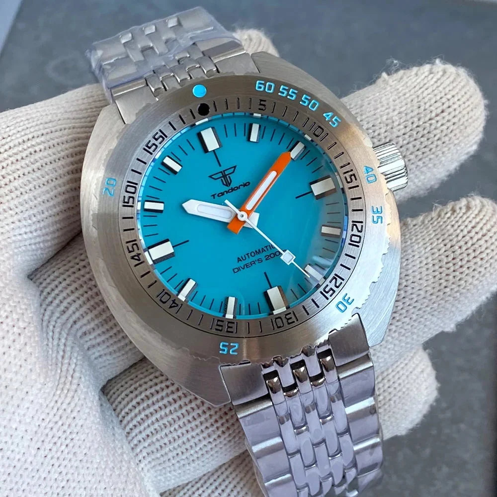 Tandorio Sub 300T Diver 42mm TD269 Sapphir 20ATM NH35 Automatic 14:496#Orange A;5:56964930#NH35A 42 mm kol saati