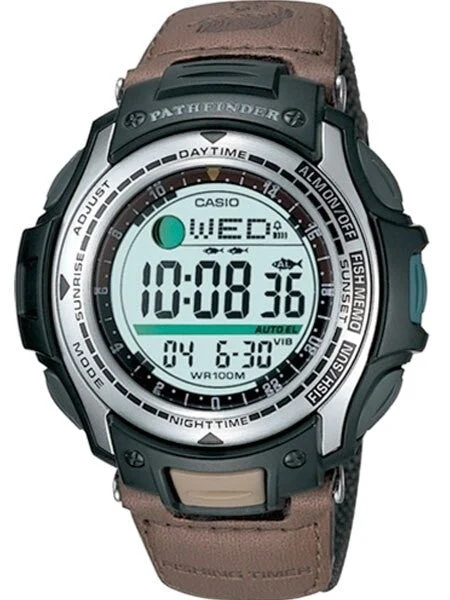 Casio Sports-Style Pathfinder Forester Fishing Moon Phase, Alarm Watch #PAS-400B-5V kol sa