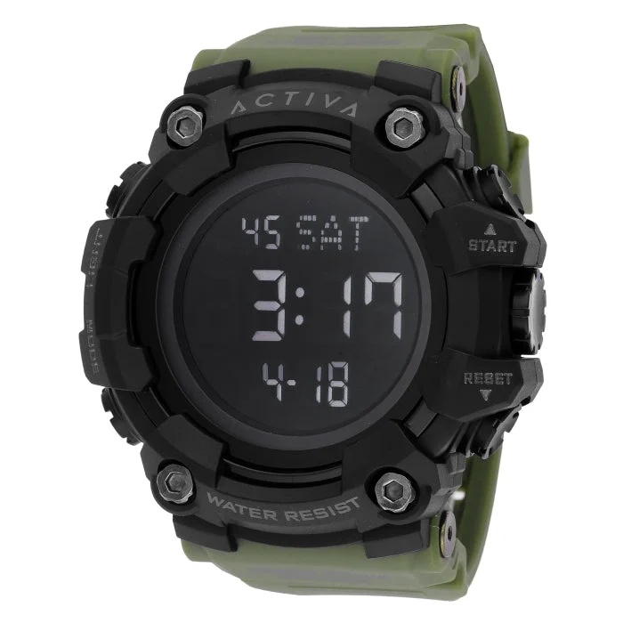 Activa Hexstrike X Invicta Digital Watch - 56mm. Army Green (ACW1968-003) kol saati