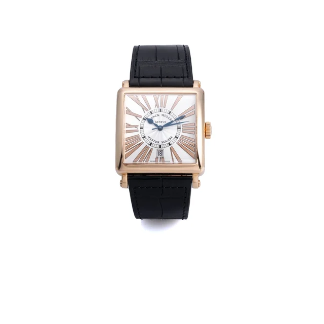 Franck Muller FRANCK MULLER REF. 6000 MASTER SQUARE PINK GOLD kol saati