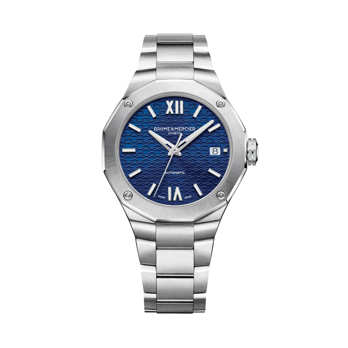 Baume Et Mercier Riviera 10679 Automatic Date 36mm - Blue on Bracelet M0A10679 36 mm kol saati