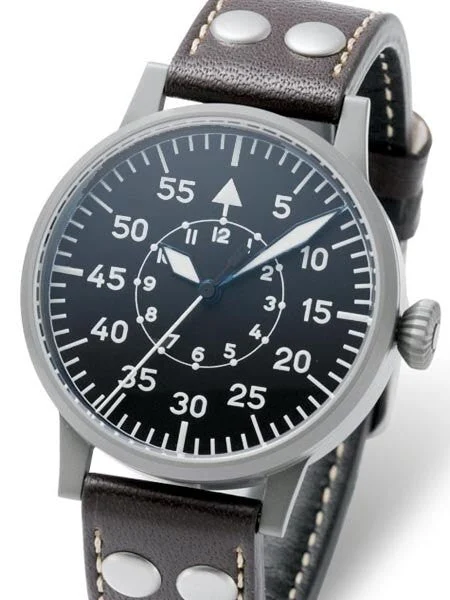 Laco Scratch and Dent - Paderborn Type B Dial Swiss Automatic Pilot Watch with Sapphire Crystal #861749 SND417 kol saati