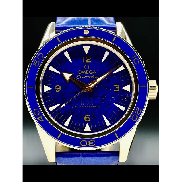 OMEGA Seamaster Yellow Gold Blue Chronometer 41mm 234.63.41.21.99.002 210000036209 kol saa