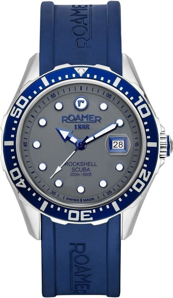 Roamer Rockshell Mark III Scuba 867833-41-55-02 45 mm kol saati