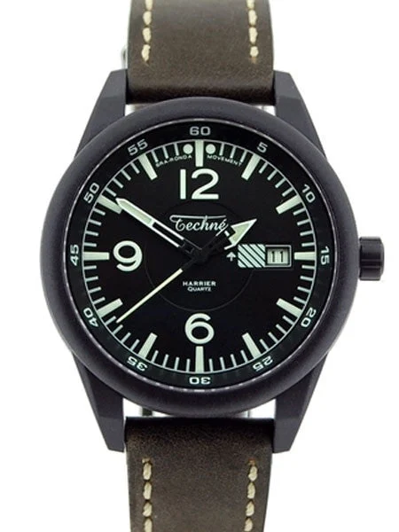 Techne Harrier Aviator Quartz Watch with 41.5mm Carbon Reinforced Polymer Case #367.172 ko