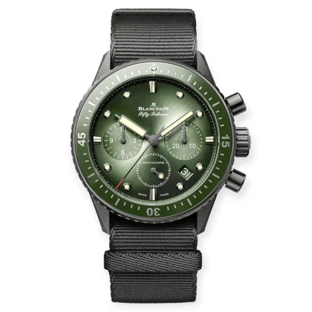 Blancpain Fifty Fathoms Bathyscaphe Chronograph Fl Pre-Owned Blancpain Fifty Fathoms Bathy