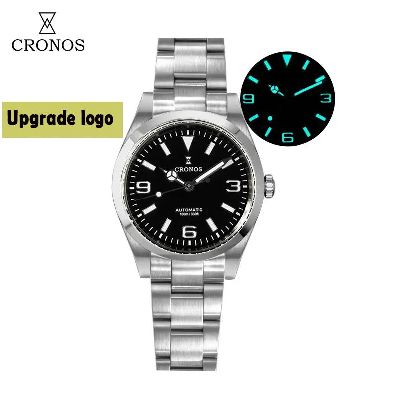 CRONOS Automatic Men Watch L6032 Cronos-L6032-黑面-PT5000 -1032 36 mm kol saati
