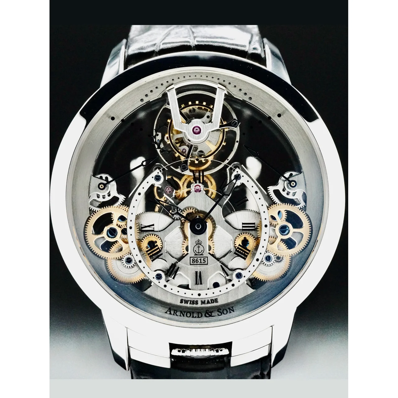 Arnold and Son Arnold & Son 1TPDS.T01A Time Pryramid Tourbillon Steel 210000066414 44.6 mm kol saati