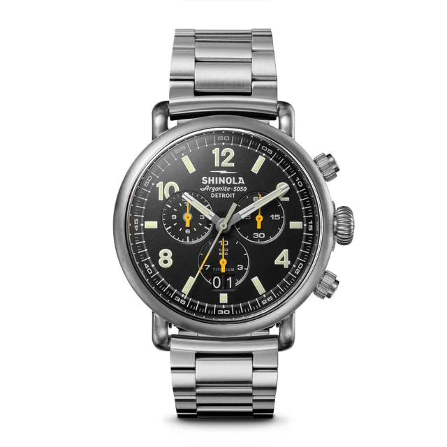 Shinola The Runwell S0120307782-1-Blk-42-USA kol saati