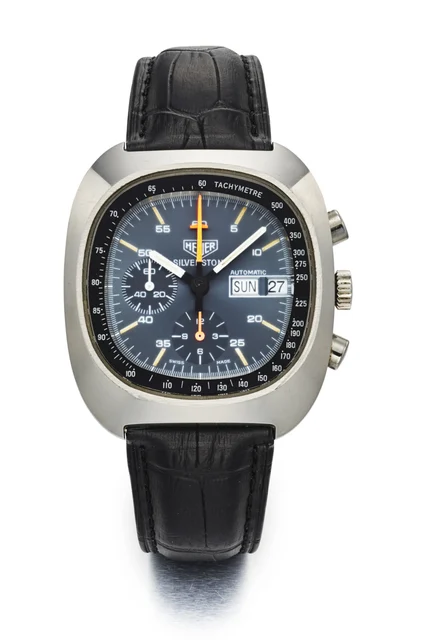 Heuer HEUER REF. 11010; “SILVERSTONE”; STAINLESS STEEL kol saati