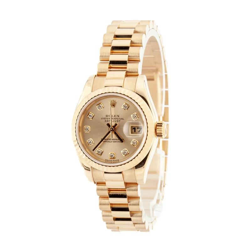 Rolex Datejust 179178 Diamond Dial 26 mm kol saati