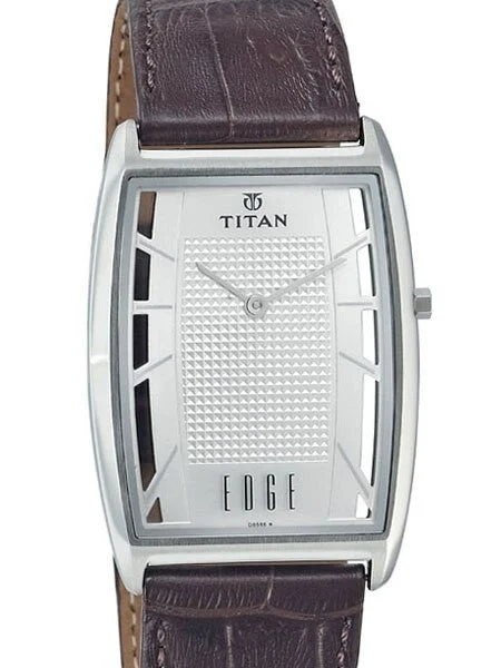 Titan Edge Dress Watch with Precision Quartz Movement and Sapphire Crystal #1575SL01 30 mm kol saati