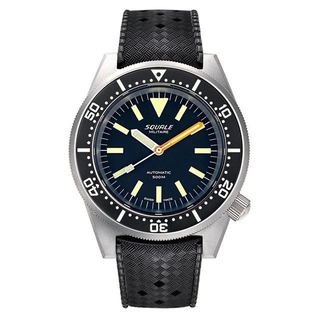 Squale Militaire 500 Meter Swiss Automatic Dive Watch with Blasted Finish Case #1521-026-M
