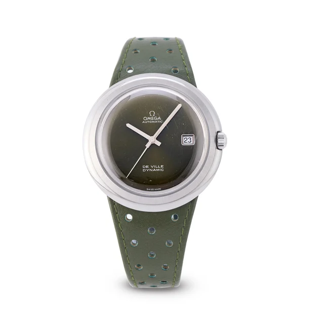 OMEGA OMEGA, REF. 166.146, DE VILLE DYNAMIC, RARE GREEN DIAL, AUTOMATIC, STAINLESS STEEL k