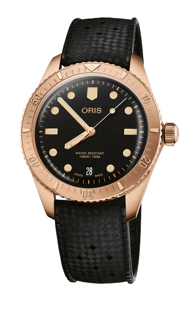 Oris Divers Sixty-Five Date 01 733 7771 3154-07 4 19 18BR kol saati
