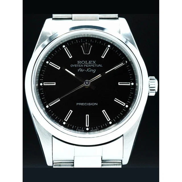 Rolex Air King 34mm Black Dial Stainless Steel 210000078980 kol saati