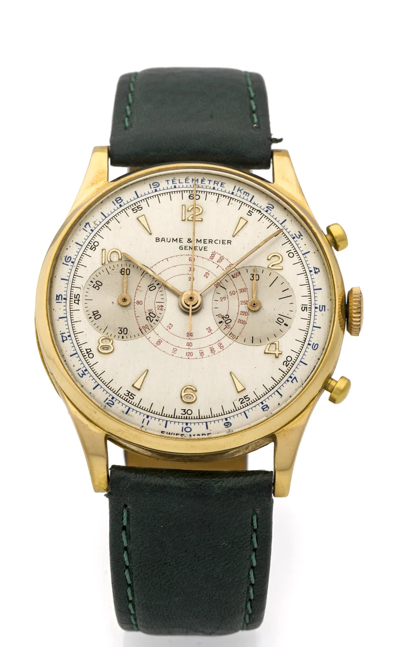 Baume & Mercier Large Chronograph, Small Mushroom Pushers, Pink Gold 3923 kol saati