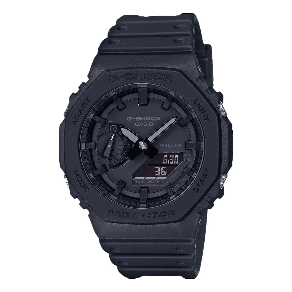 G-SHOCK Black GA2100-1A1 45.4 mm kol saati