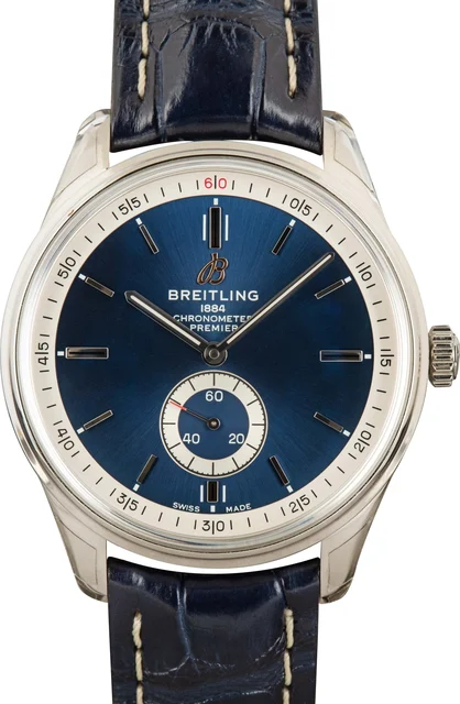 Breitling Premier Automatic 40 Blue Dial A37340 kol saati