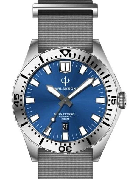 Karlskrona Midnattssol 300-Meter Automatic Dive Watch with 43mm Case #MID-BD 43 mm kol saati