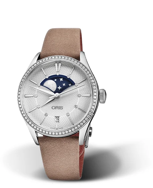 Oris Artelier Grande Lune, Date Diamonds 01 763 7723 4951-07 5 18 33FC 36 mm kol saati