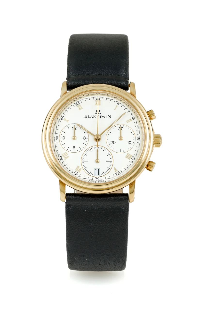 Blancpain BLANCPAIN, REF. 1185, VILLERET CHRONOGRAPH, YELLOW GOLD kol saati