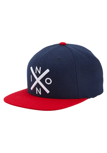 Nixon US Exchange Snapback Hat - Navy / Red C2066-880-00 kol saati