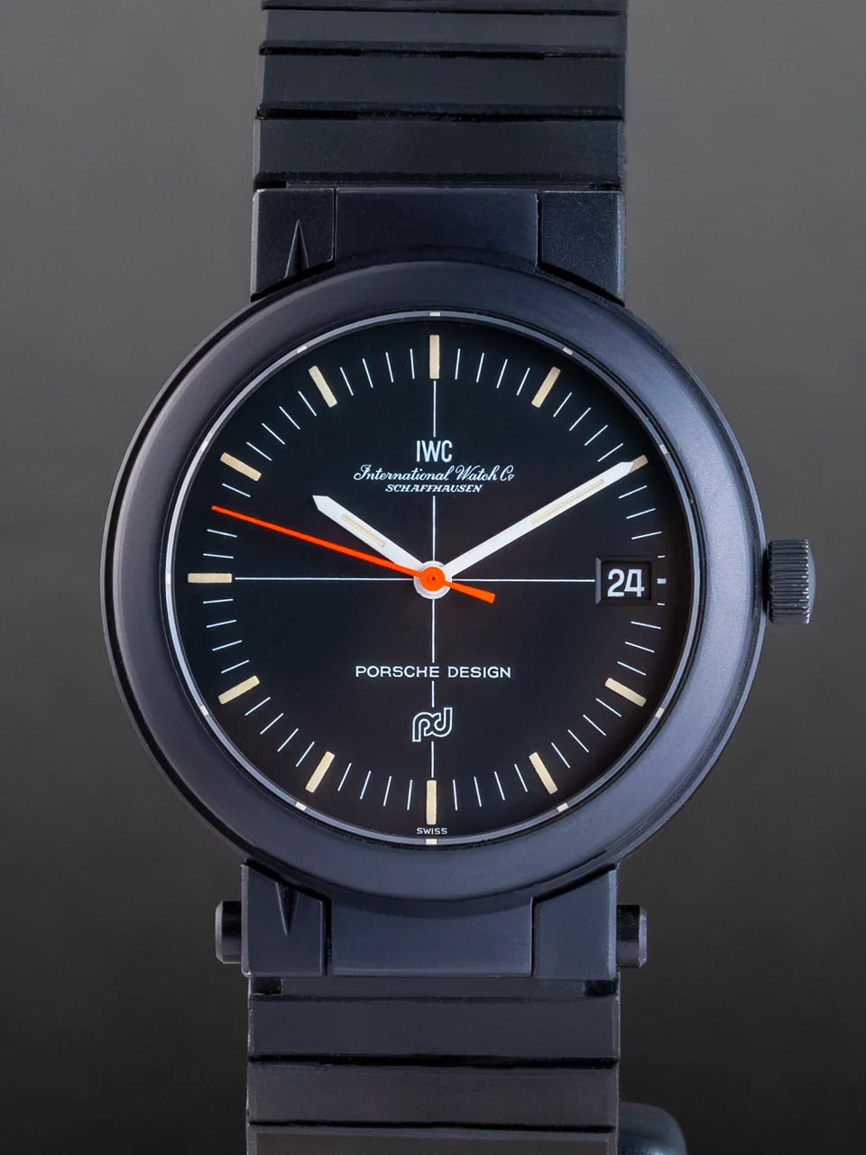 IWC Compass Porsche Design "Kompassuhr" ref.3510 from 1978 39 mm kol saati
