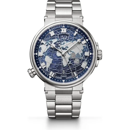 Breguet Marine Hora Mundi 5557 5557BB/YS/BW0 43.9 mm kol saati