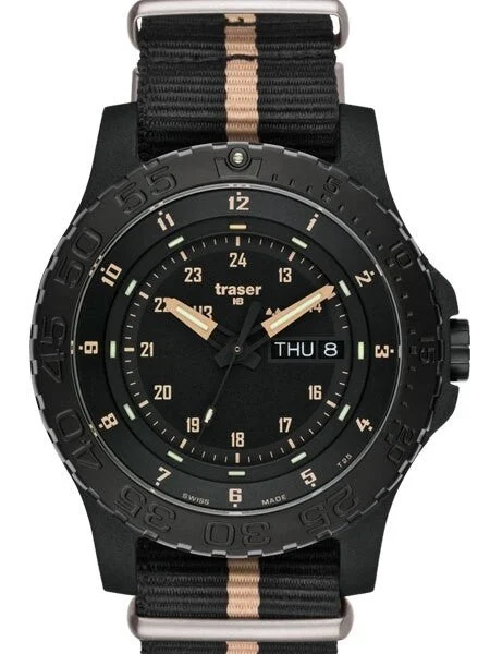 Traser Sand Military Watch with 45mm Case and Sapphire Crystal #100232 kol saati