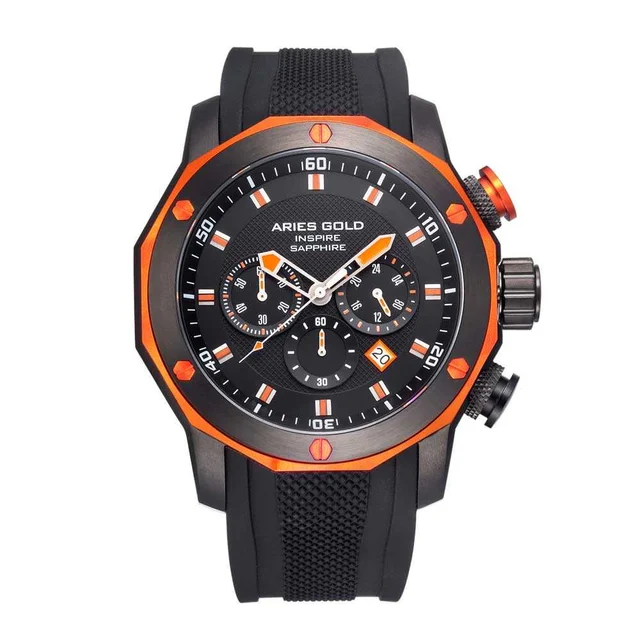 Aries Gold Venturer G 7012Z BK-OR kol saati