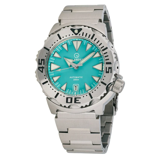 Islander Robin's Egg Blue Dial Automatic Dive Watch #ISL-143 kol saati