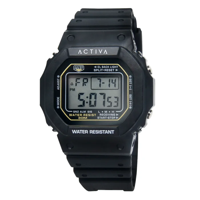 Invicta Activa Retro X Digital Watch - 44.5mm. Black (ACW424-002) 44.5 mm kol saati