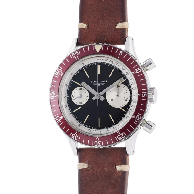 Longines LONGINES REF 7981-3, “SKIN DIVER BIG EYE” CHRONOGRAPH, STEEL kol saati