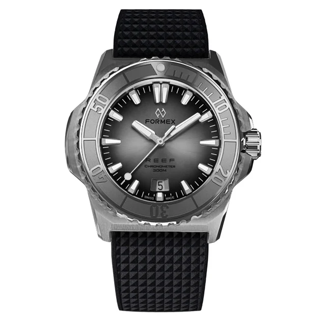 Formex REEF Dive Watch with Silver Dial and Stainless Steel Bezel #2201.1.6341.910 kol saa