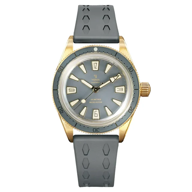 Yema Skin Diver Slim Bronze CMM.20 LE in Grey # -05 YEMA-05 kol saati