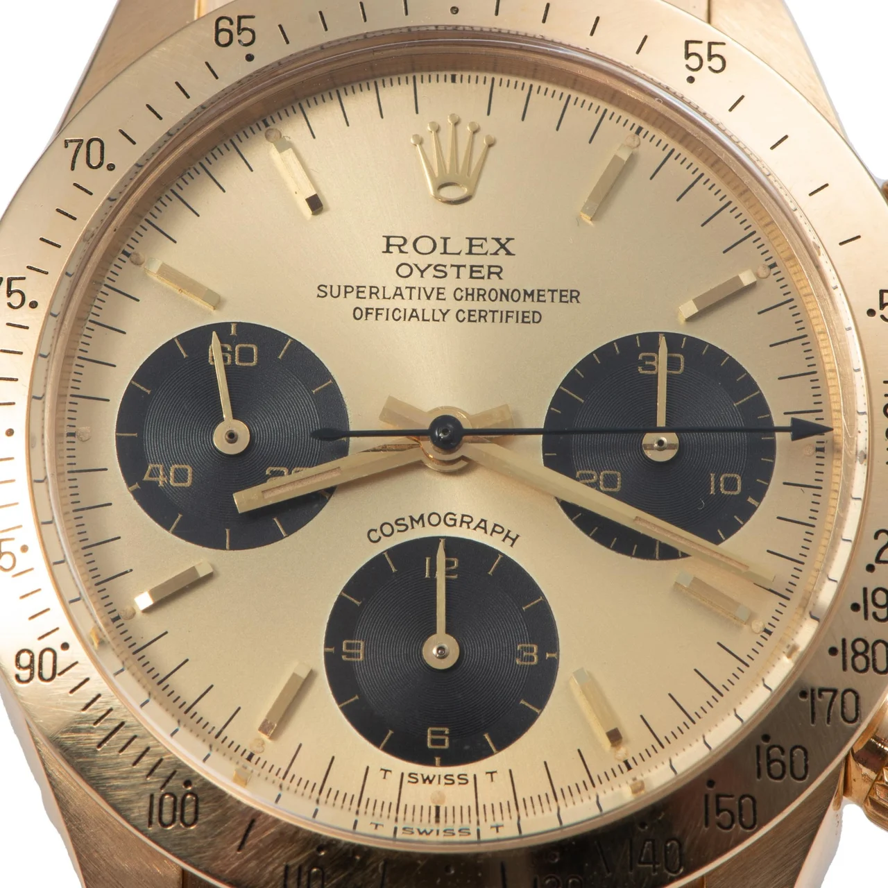 Rolex ROLEX REF. 6265/8, OYSTER COSMOGRAPH DAYTONA, 18K YELLOW GOLD, ORIGINAL SET kol saati