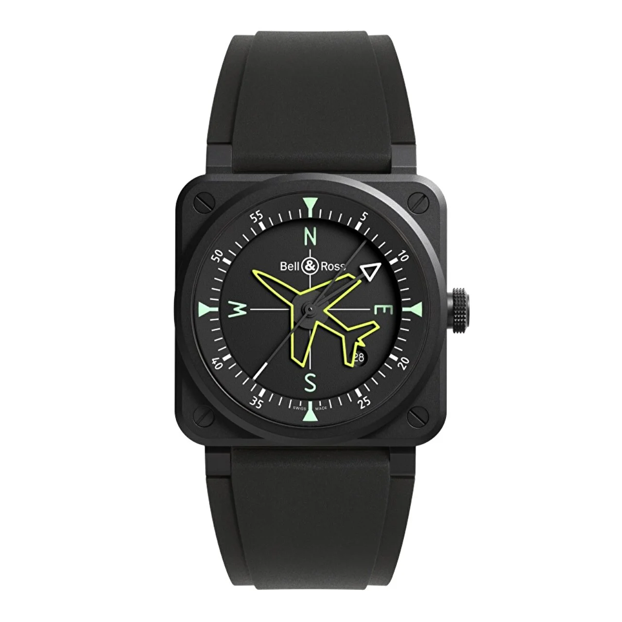 Bell & Ross Instruments BR03A.CPS.CE.SRB 42 mm kol saati