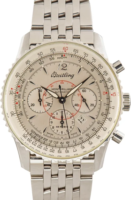 Breitling Navitimer Montbrillant A41030 Silver Dial A41030/G196 kol saati