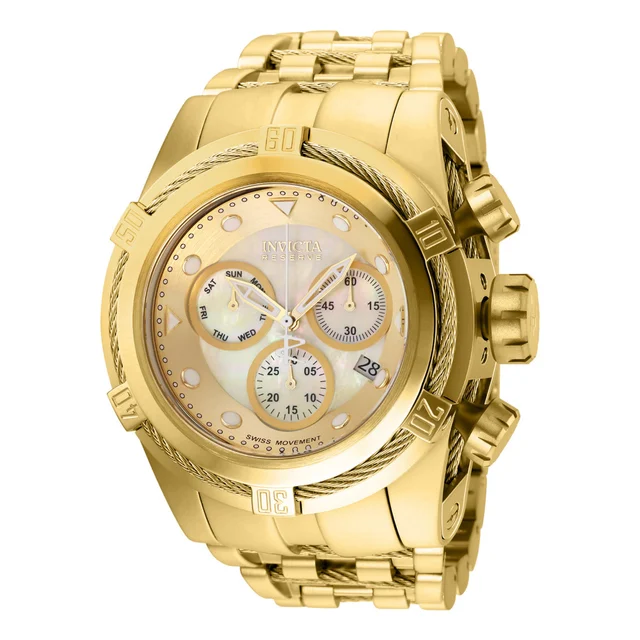 Invicta Reserve Bolt Zeus Swiss Ronda Z60 Caliber Watch w/ Mother of Pearl Dial - 53mm, Go