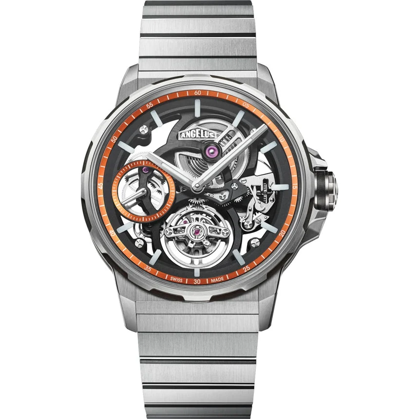 Angelus Flying Tourbillon Titanium Orange 0TSZF.B01A.M0249E kol saati